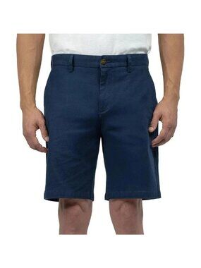 NWT Scott Barber Men's 34 Blue Corduroy Cotton/Silk Stretch Shorts